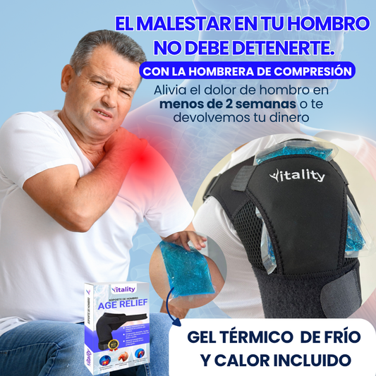 Hombrera de Compresión Vitality + Gel Termico