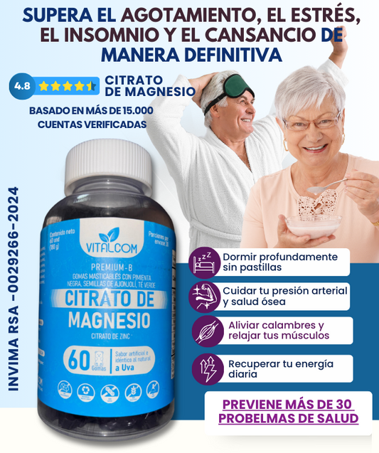 Gomas de Citrato de Magnesio-Salud Integral